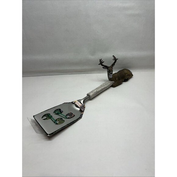 Deer 12 Point Buck Stainless Steel Spatula BBQ with Bottle Opener - Picture 2 of 4